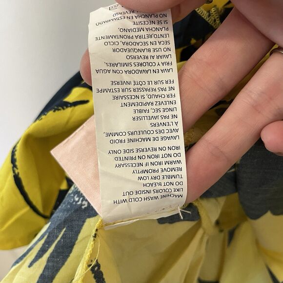 Jason Wu Collection Floral Tiered Blouse 100% Cotton Sz 4 - Picture 12 of 12